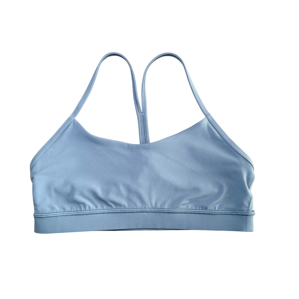Lululemon Flow Y Bra Nulu Light Support B/C Cup - Slate Blue - Size 10 (No Pads)